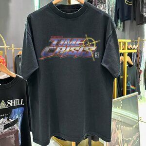 TIME CRISIS 1995 PROMO VINTAGE WASHED BLACK T-SHIRT